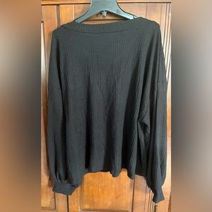 Knit black sweater